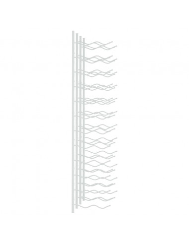 Portavini da Parete per 24 Bottiglie 2 pz Bianchi in Ferro