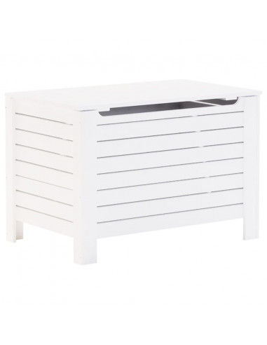 Contenitore con Coperchio RANA Bianco 100x49x54cm Massello Pino