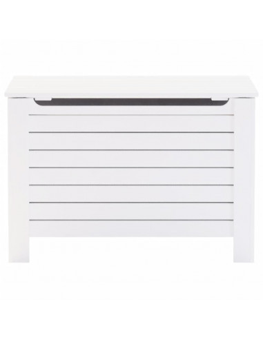 Contenitore con Coperchio RANA Bianco 100x49x54cm Massello Pino