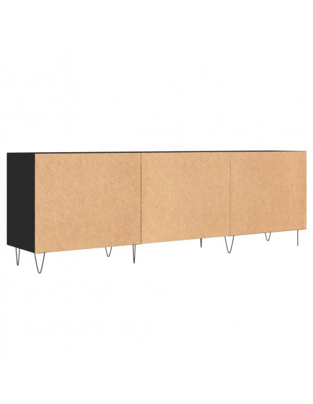 Mobile Porta TV Nero 150x30x50 cm in Legno Multistrato