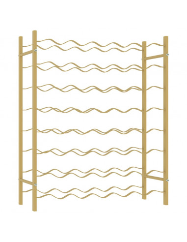 Portabottiglie per 48 Bottiglie Metallo Oro