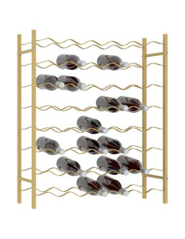 Portabottiglie per 48 Bottiglie Metallo Oro