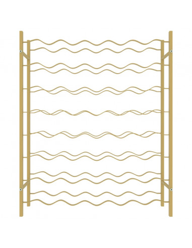 Portabottiglie per 48 Bottiglie Metallo Oro