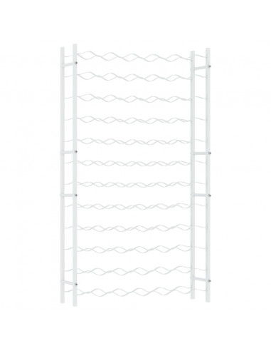 Portabottiglie per 72 Bottiglie Metallo Bianco