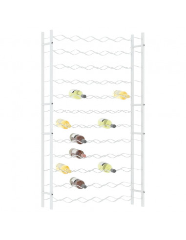 Portabottiglie per 72 Bottiglie Metallo Bianco