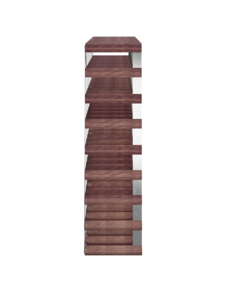 Portabottiglie per 72 Bottiglie Legno Massello di Pino Marrone