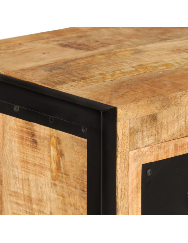 Portabottiglie per 16 Bottiglie in Legno Massello di Mango