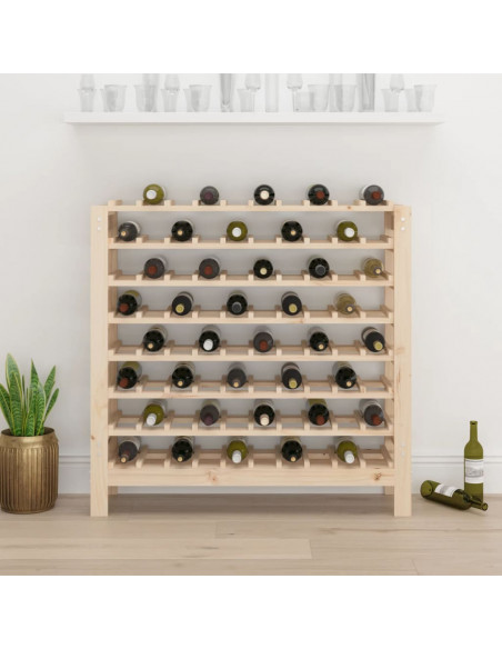 Portavini 109,5x30x107,5 cm in Legno Massello di Pino