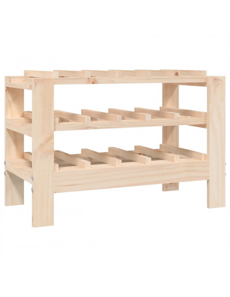 Portavini 61,5x30x42 cm in Legno Massello di Pino