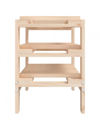 Portavini 61,5x30x42 cm in Legno Massello di Pino