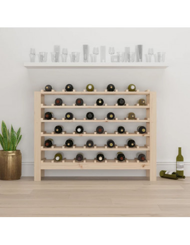 Portavini 109,5x30x82 cm in Legno Massello di Pino