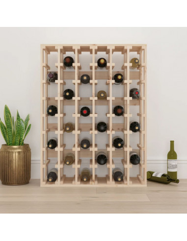 Portavini 70x33x94 cm in Legno Massello di Pino