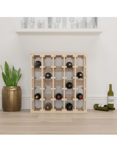 Portavini 58,5x33x60,5 cm in Legno Massello di Pino