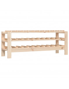 Portavini 109,5x30x42 cm in Legno Massello di Pino 2