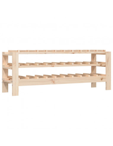 Portavini 109,5x30x42 cm in Legno Massello di Pino