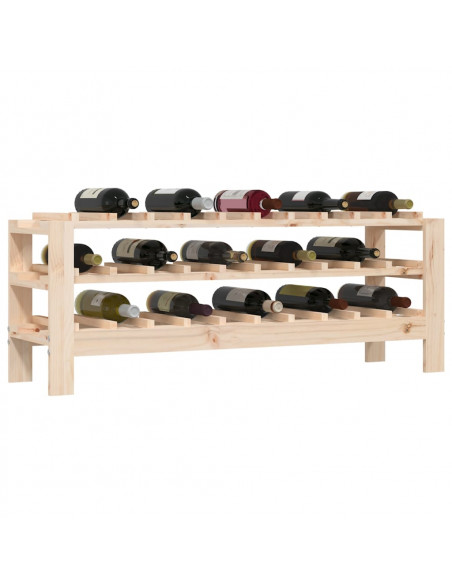 Portavini 109,5x30x42 cm in Legno Massello di Pino