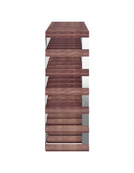 Portabottiglie per 42 Bottiglie Legno Massello di Pino Marrone