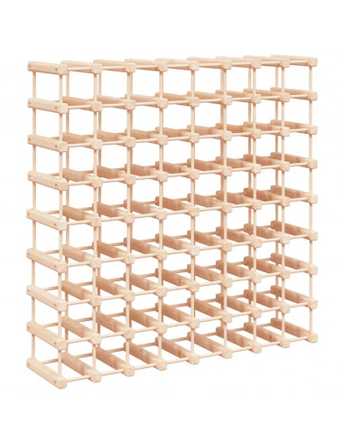 Portabottiglie Vino 72 Bottiglie 90,5x23x90,5 cm Massello Pino