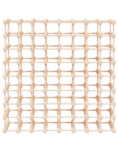 Portabottiglie Vino 72 Bottiglie 90,5x23x90,5 cm Massello Pino