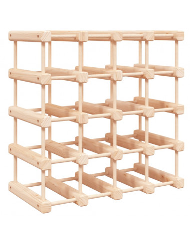 Portabottiglie Vino 20 Bottiglie 46,5x23x46,5 cm Massello Pino