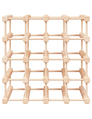 Portabottiglie Vino 20 Bottiglie 46,5x23x46,5 cm Massello Pino