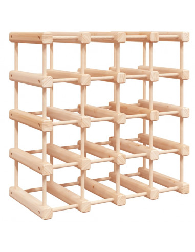 Portabottiglie Vino 20 Bottiglie 46,5x23x46,5 cm Massello Pino