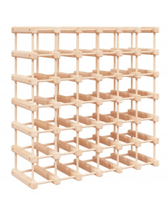 Portabottiglie Vino 42 Bottiglie 68,5x23x68,5 cm Massello Pino 2