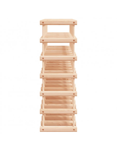 Portabottiglie Vino 42 Bottiglie 68,5x23x68,5 cm Massello Pino
