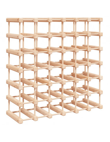 Portabottiglie Vino 42 Bottiglie 68,5x23x68,5 cm Massello Pino