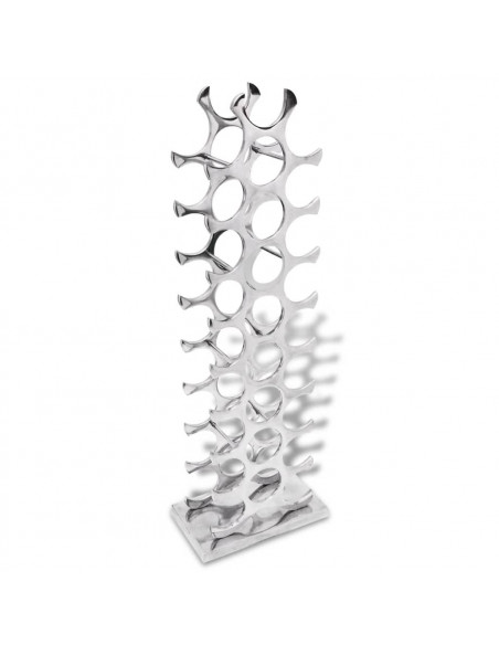 Portavini in Alluminio Argento 27 Bottiglie