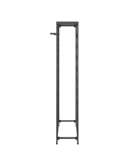 Portavini da 45 Bottiglie Nero 54x18x100cm in Ferro Battuto