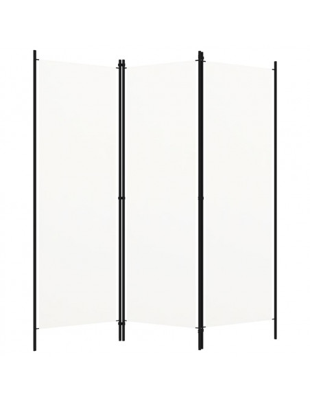 Paravento a 3 Pannelli Bianco 150x180 cm