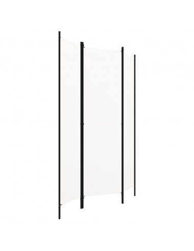 Paravento a 3 Pannelli Bianco 150x180 cm