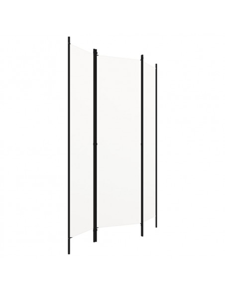 Paravento a 3 Pannelli Bianco 150x180 cm