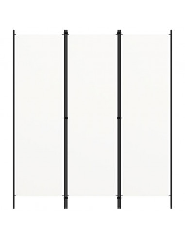 Paravento a 3 Pannelli Bianco 150x180 cm