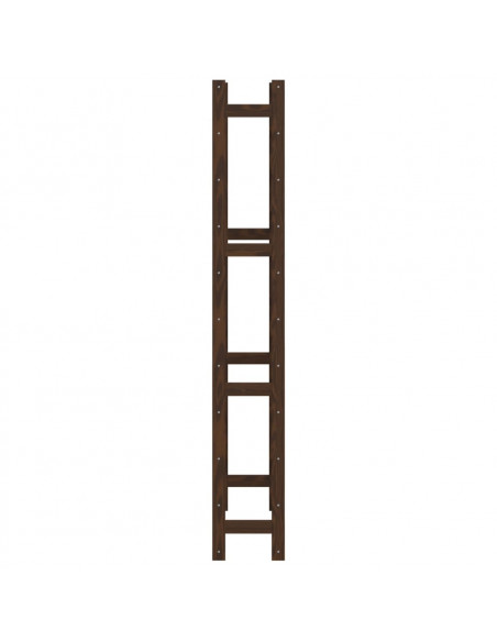 Portabottiglie per 77 Bottiglie Marrone Legno Massello di Pino