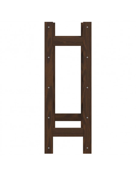 Portabottiglie per 20 Bottiglie Marrone Legno Massello di Pino