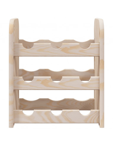 Portavini 33x25x37 cm in Legno Massello di Pino