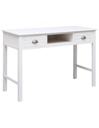 Scrivania Bianca 110x45x76 cm in Legno
