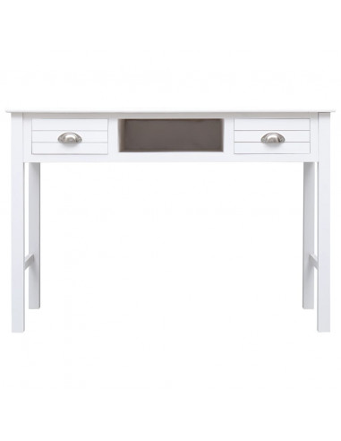 Scrivania Bianca 110x45x76 cm in Legno