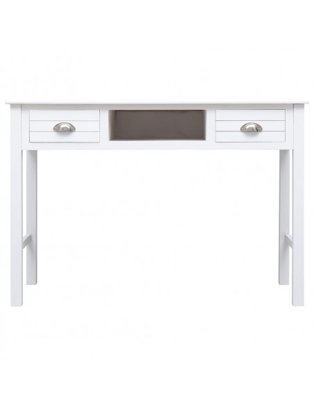 Scrivania Bianca 110x45x76 cm in Legno