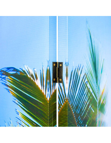 Paravento Pieghevole 200x170 cm con Stampa Spiaggia