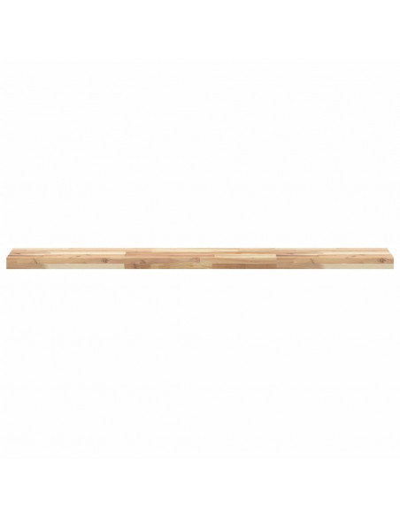 Mensole da Parete 2 pz 120x20x4 cm Legno Acacia Non Trattato