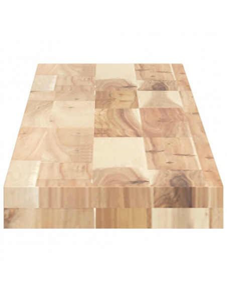 Mensole da Parete 2 pz 120x20x4 cm Legno Acacia Non Trattato
