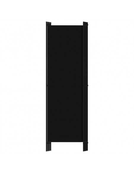 Paravento a 4 Pannelli Nero 200x180 cm