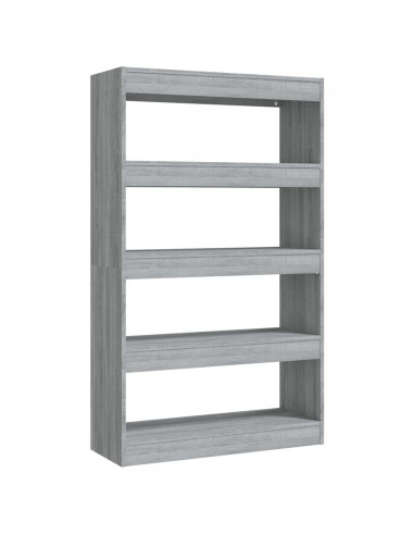 Libreria/Divisorio Grigio Sonoma 80x30x135 cm in Truciolato