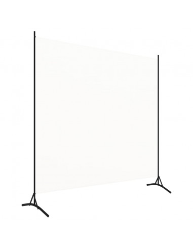 Paravento Bianco 175x180 cm in Tessuto