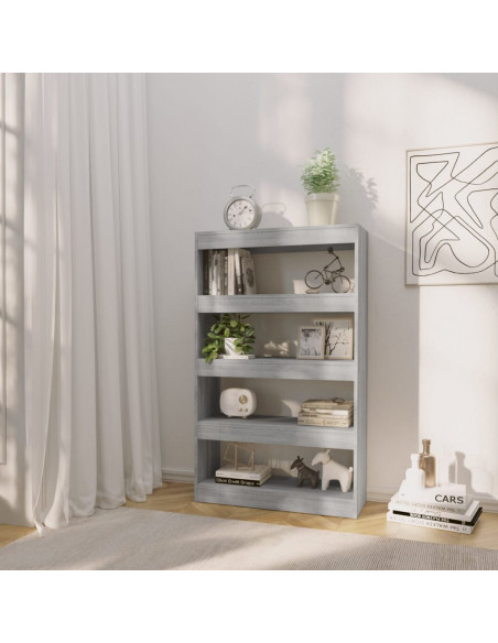 Libreria/Divisorio Grigio Sonoma 80x30x135 cm in Truciolato