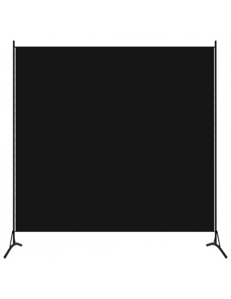 Paravento a 1 Pannello Nero 175x180 cm