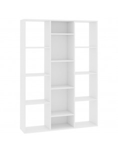 Libreria/Divisorio Bianco 100x24x140 cm in Legno Multistrato 2